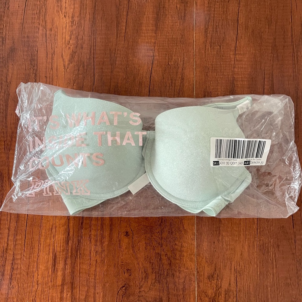 NWT Victorias Secret PINK  Mint Green Bra